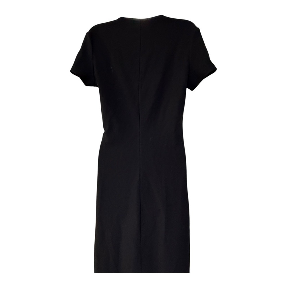 Vintage Blues Black‎ Maxi Dress Minimal Chic 90s Grunge V Neck - Picture 5 of 7